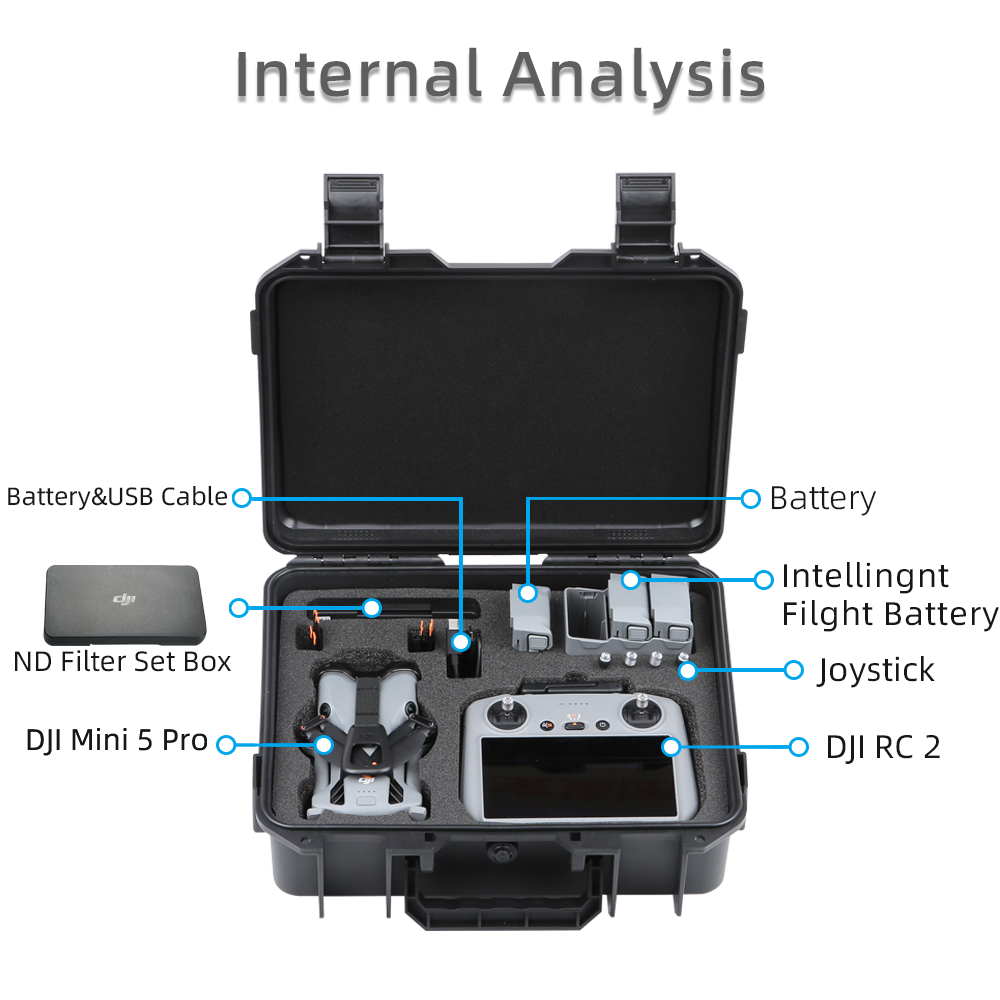Funda para DJI Mini 5 Pro, fun - Drone Carrying Case reseña y precio