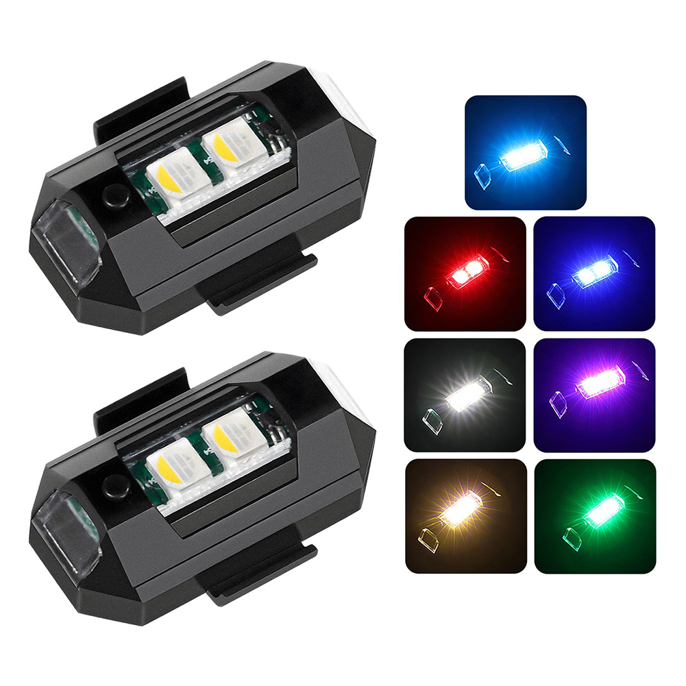 2 uds Mini luces LED estrobosc - Drone Beacon Light reseña y precio