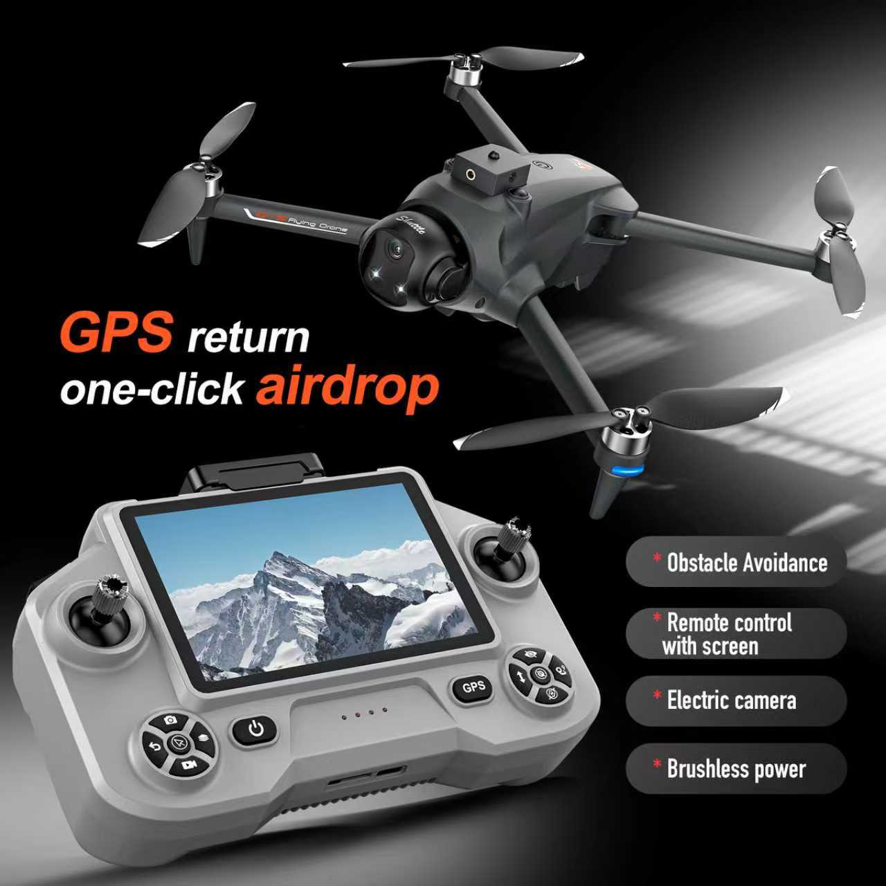 Dron Cuatricóptero FPV GPS YL0 - Drone Beacon Light reseña y precio